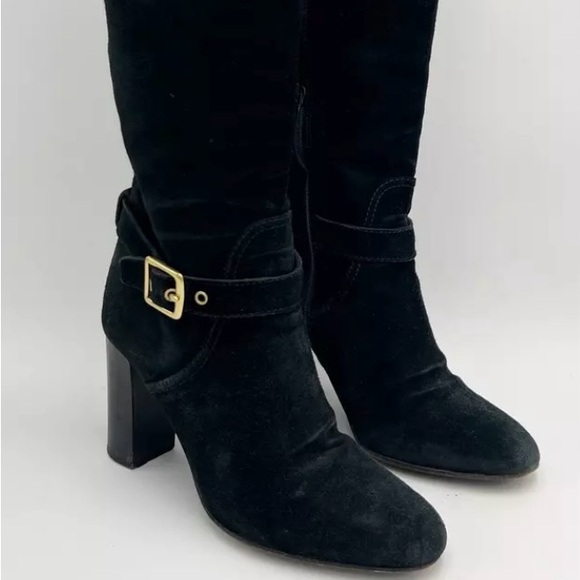 Coach Robynn black suede boots. - Picture 4 of 9